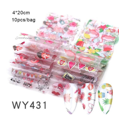 Nail Art Transfer Foil Sticker's