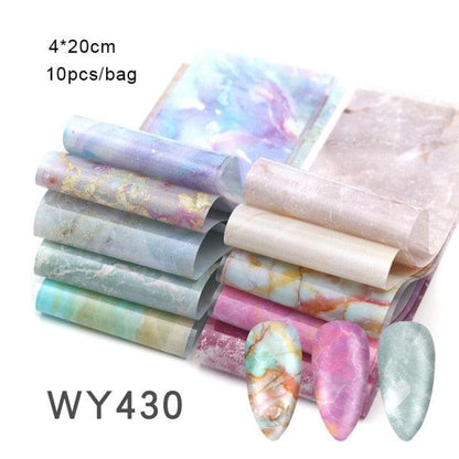 Nail Art Transfer Foil Sticker's