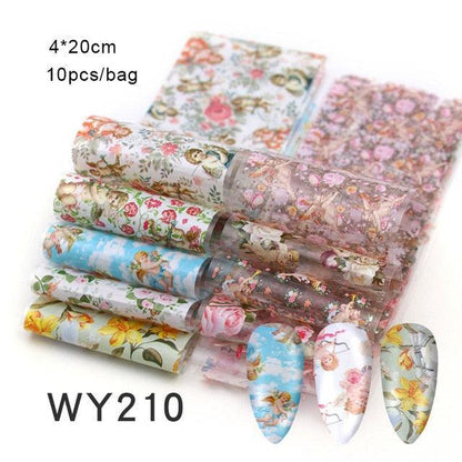 Nail Art Transfer Foil Sticker's