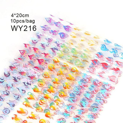 Nail Art Transfer Foil Sticker's