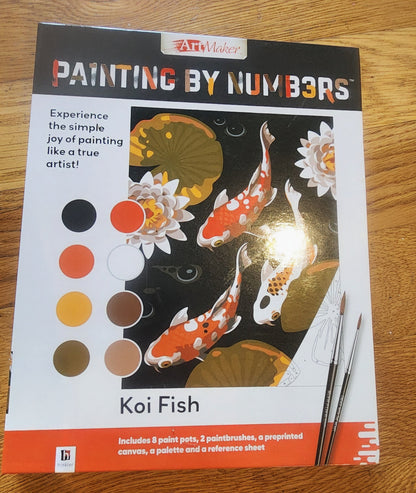PAINTING BY NUMBERS: KOI FISH Set